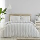 image 2 of Catherine Lansfield Cove Stripe Reversible King Duvet Cover Set Natural