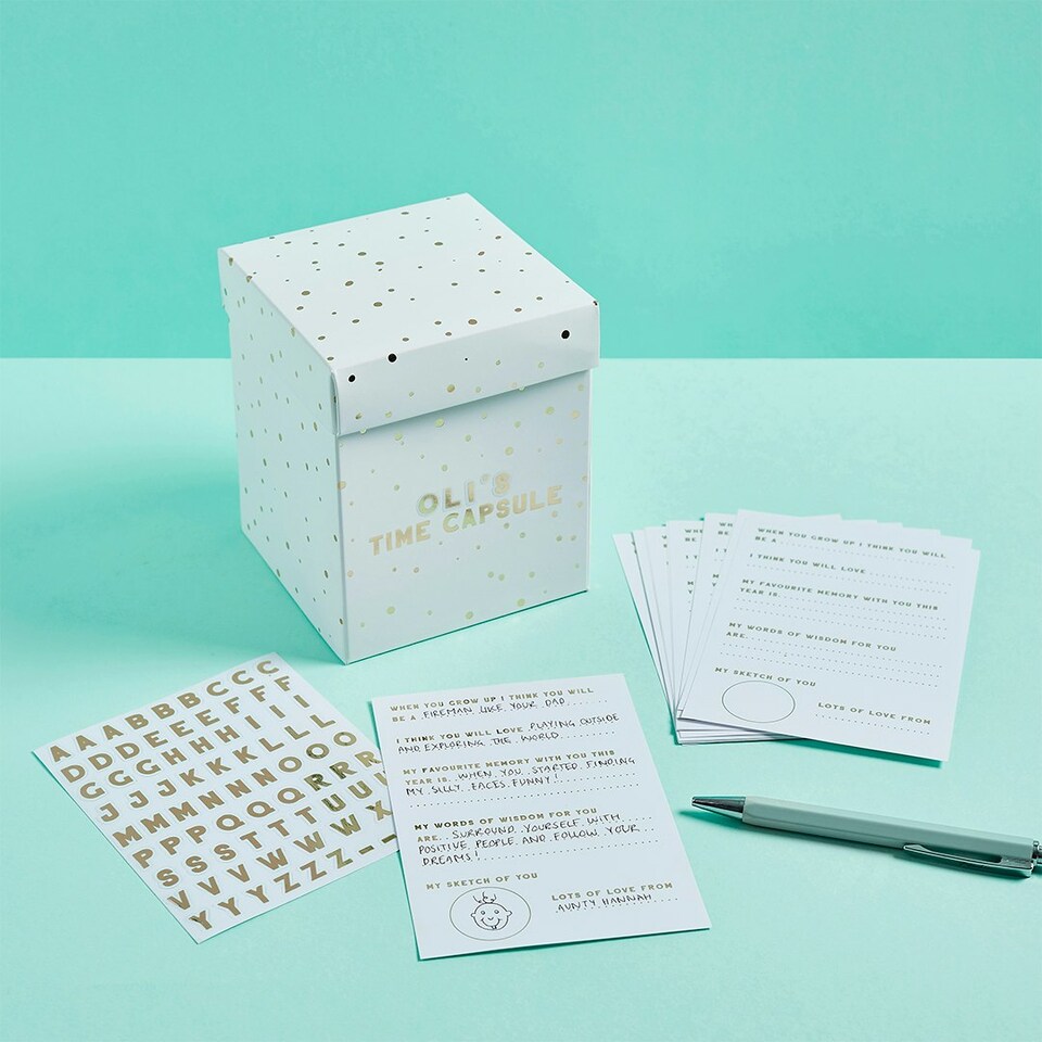 image 1 of Customisable Memory Time Capsule Box