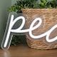image 5 of 40cm Light up Neon Effect Peace Decorative Sign with 145 White LEDs
