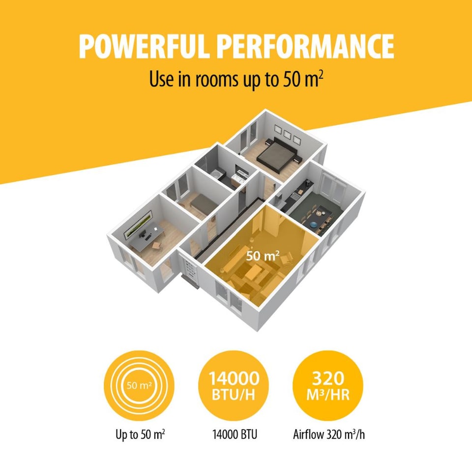 image 1 of Smart Air Conditioner - 14000 BTU - Energy Class A - Wi-Fi & App Controlled - Tristar AC-5790BS
