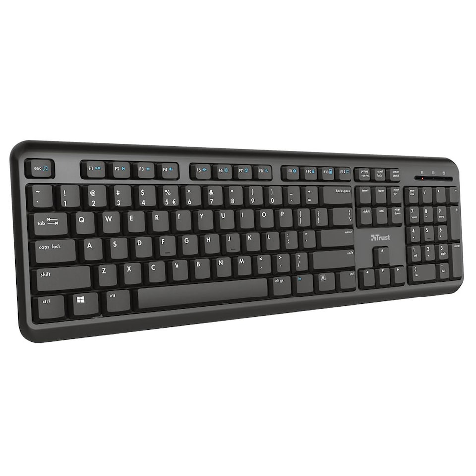 image 1 of Trust TK-350 keyboard RF Wireless QWERTY UK English, USB Type A, Black - 24417