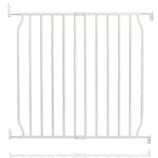 Safetots Eco Screw Fit Baby Gate, White, 70cm - 80cm, Stair Gate for Toddler and Baby, Screw Fit Safety Barrier