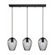 image 2 of EGLO Newtown Vintage Black Caged Steel 3-Light Pendant
