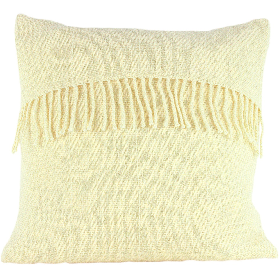 image 1 of Romney Marsh Wools, Fostum British Soft Wool Cushion, Pearl Drop Design