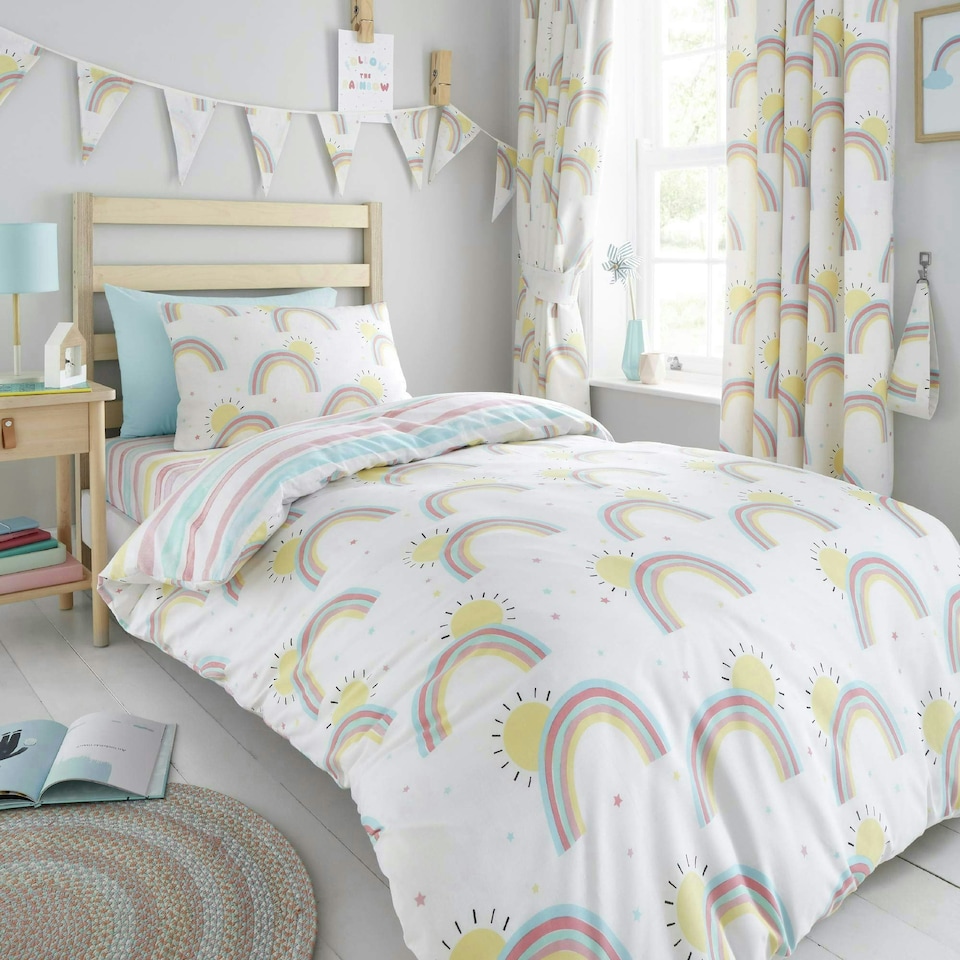 image 1 of Rainbows Duvet Cover Set - Double - Multi | Multi | Double