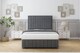 image 2 of Sloomy Pemberton Armour Coniston Divan Bed Base 2 Drawers Left Side With 54 Inch Floor Standing Headboard & 12 Inch Matching Footboard | Grey | Armour | Super King | 1