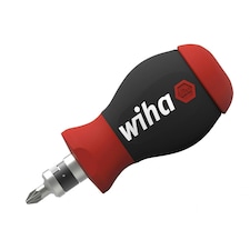Wiha Magnetic Softfinish Stubby Screwdriver With Bit Magazine - Multi Colour - One Size