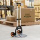 image 8 of HOMCOM Folding Sack Truck, 70kg Lightweight Hand Truck with Wheels, Foldable Trolley Cart with Telescoping Handle for Warehouse, Office, Luggage, Silver Tone
