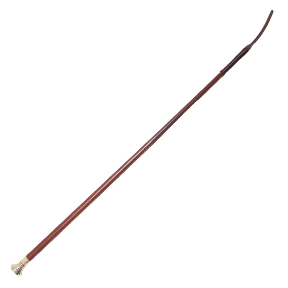 image 1 of MacTack Leather Show Whip - Brown - 24 inches