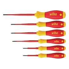 Wiha Softfinish Electric Slimfix Torx Screwdriver Set, 6 Piece - Multi Colour - One Size
