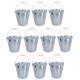 image 1 of 15L Galvanised Steel Metal Bucket Pail Water Coal Fire Greenhouse Garden Plants 10pc