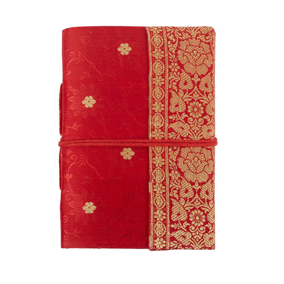 image 1 of Medium Sari Fabric Notebook