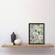 image 1 of Spring Flower Honey Bee Rustic Floral Black Framed Wall Art Print A4