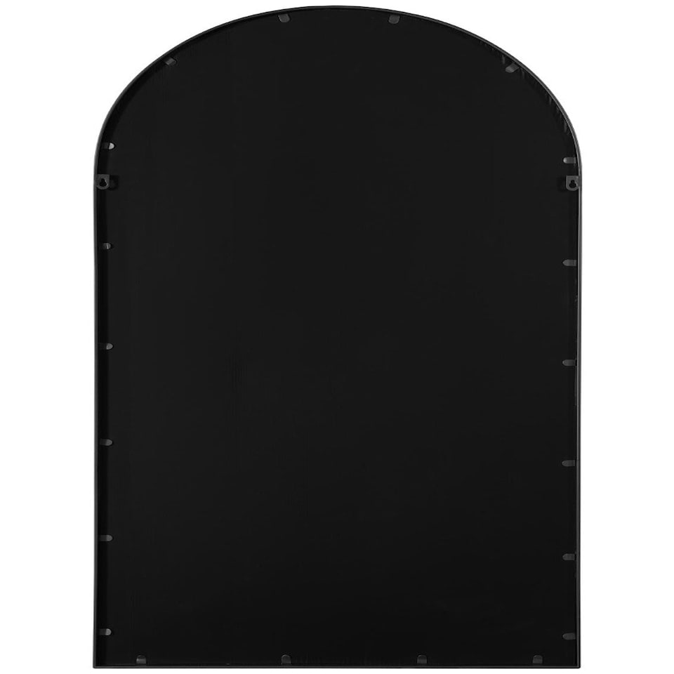 image 1 of The Arcus - Black Framed Arched Leaner/Wall Mirror 55" X 27.5" (140CM X 70CM) | Black