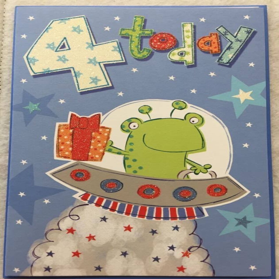 image 1 of 4 Today Birthday Card Dinosaur With Gift