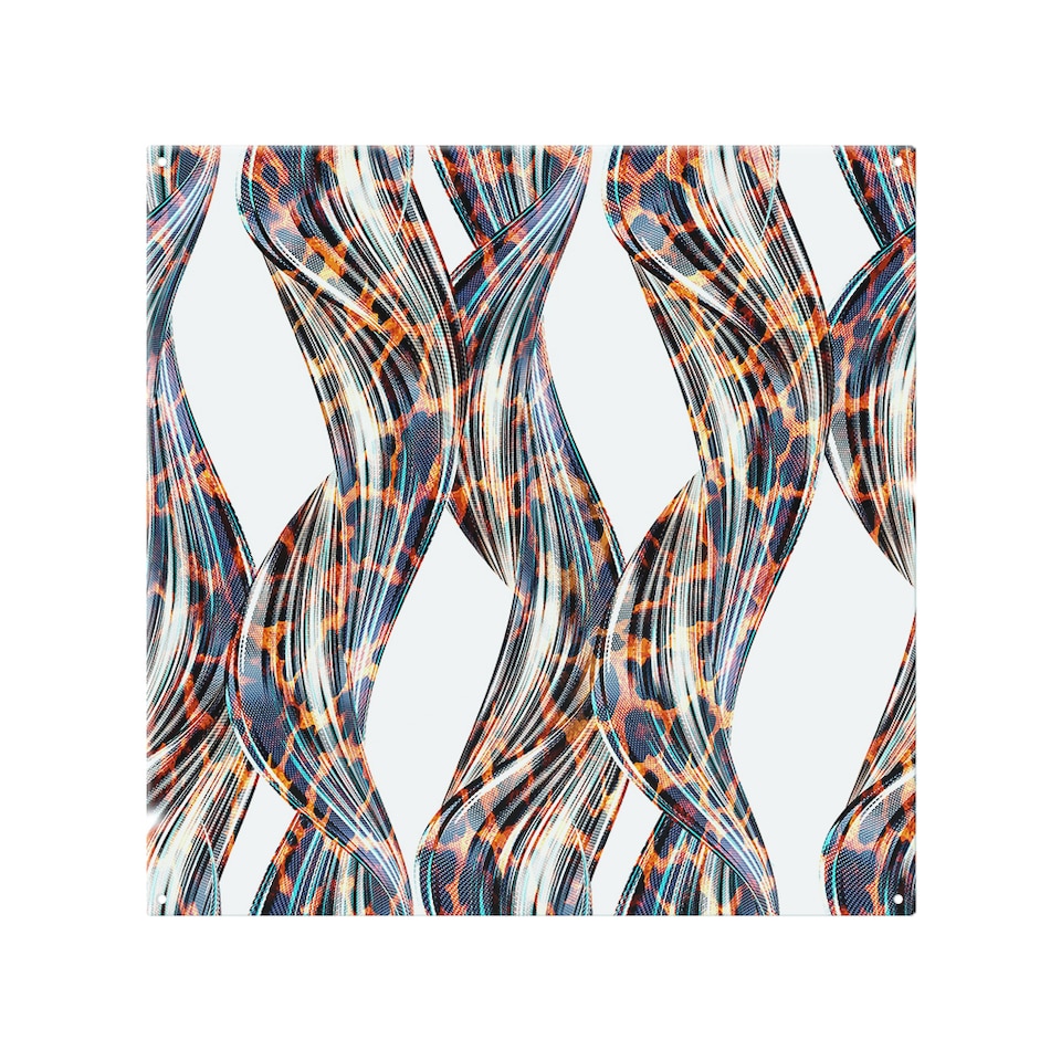 image 1 of Snake & Leopard Skin Splash Back | White