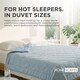 image 7 of Homescapes Luxury Cooling Blanket, Summer Coverless Duvet, Double