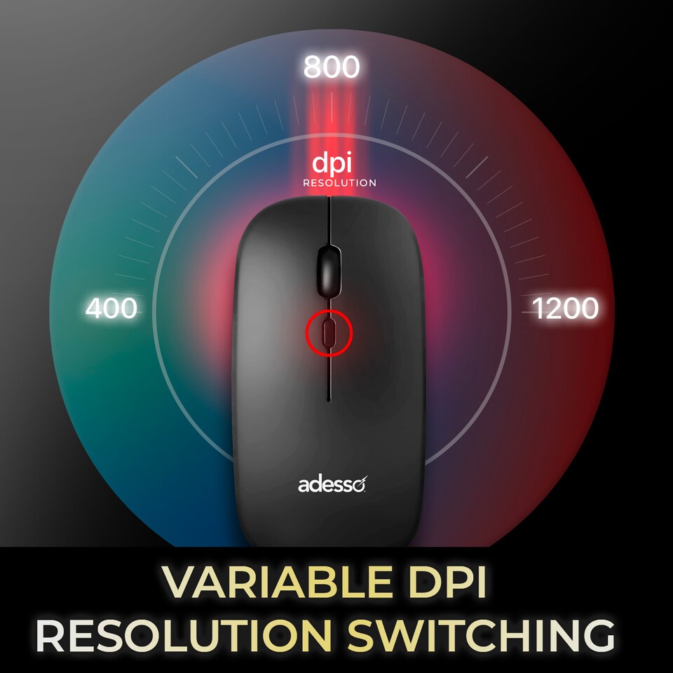 image 1 of Adesso Multi OS Wireless Scissor Switch Keyboard and Mouse