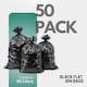 image 2 of Pack of 50 Heavy Duty Black Bin Bags – 80L, Flat Pack