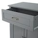 image 5 of Teamson Home Wooden Bathroom Furniture Floor Cabinet Grey