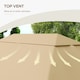 image 4 of Outsunny 3 x 4m Gazebo Canopy Replacement Gazebo Roof Cover, Khaki
