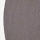 image 3 of Homescapes Grey Handmade Woven Braided Round Rug - 150 cm | Grey | Grey