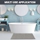 image 9 of Non Slip Bath Mat Water Absorbent Shower Mats Machine Washable Bathroom Rug, Grey | Grey