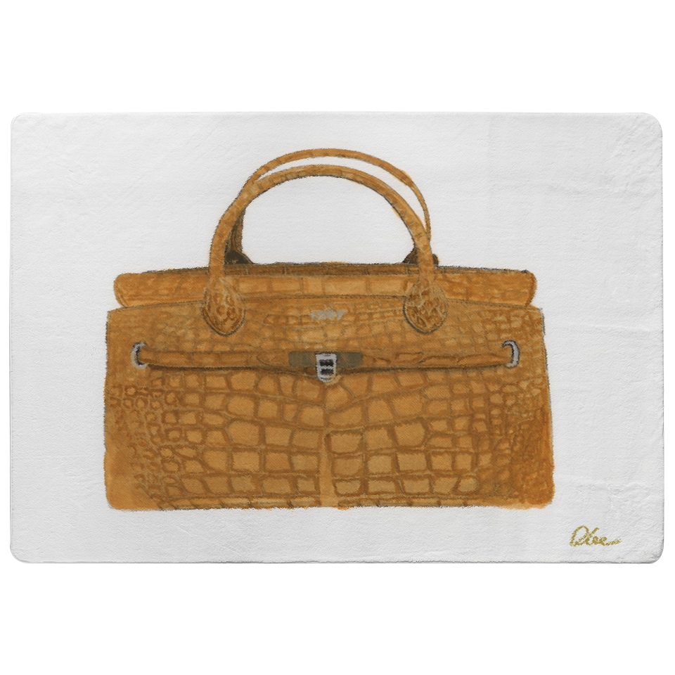 image 1 of Stylish Brown Bag Rug | Multi