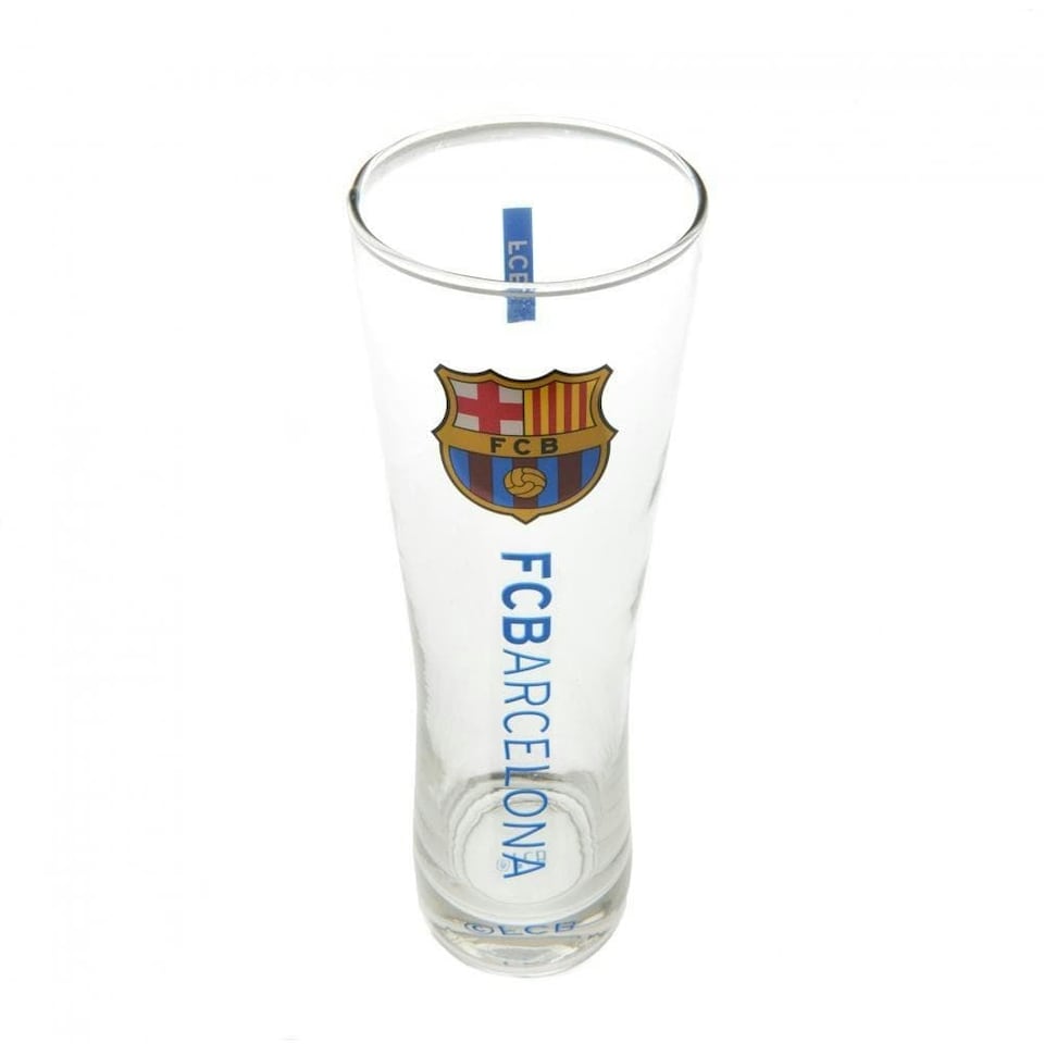 image 1 of FC Barcelona Official Tall Beer Glass - Burgundy/Blue - One Size