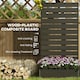 image 4 of Outsunny Raised Garden Bed with Trellis Standing Patio Planter Box Black 