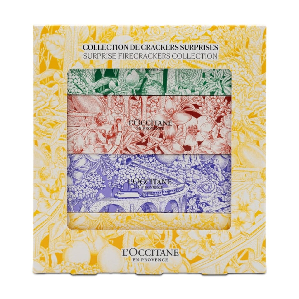 image 1 of L'Occitane Surprise Firecrackers Shower Gels & Hand Creams Gift Set