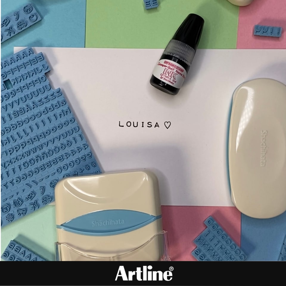 image 1 of DIY Rubber Name Stamp Kit