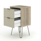 image 5 of Core Products Augusta Driftwood 2 Drawer Bedside Cabinet H57.0cm x W45.0cm x D39.5cm Cream