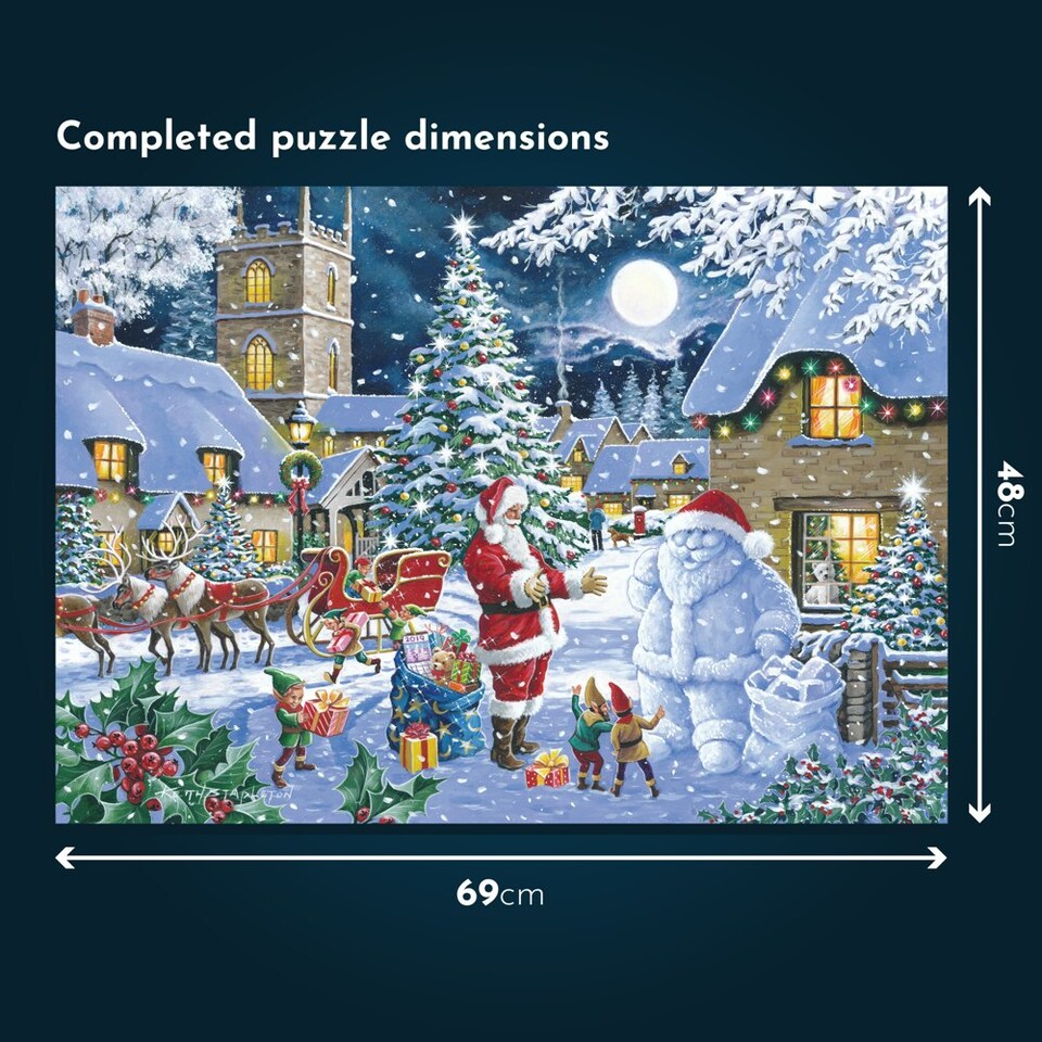 image 1 of Snowman's View 1000 Piece Jigsaw Puzzle