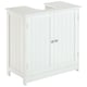 image 1 of HOMCOM Basin Sink Vanity Cabinet Toilet Bathroom Shelf Door Storage Wooden 