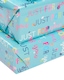 image 5 of Multipack of 6 Sheets of Wrapping Paper & 6 Tags | Birthdays | For Her | Just for You Design | Blue