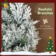 image 5 of HOMCOM 60 cm Prelit Christmas Wreath, Flocked Front Door Wreath with Timer
