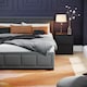 image 6 of Vida Designs Vanita 5ft King Size Bed Fabric Upholstered, Dark Grey, 150 x 200cm