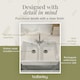 image 10 of Double Bowl Fireclay Ceramic Butler Kitchen Sink with Full Weir, Overflows & Wastes