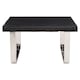 image 3 of Interiors by Premier Black U Shaped Base Coffee Table Black