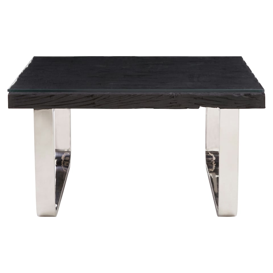 image 1 of Interiors by Premier Black U Shaped Base Coffee Table Black