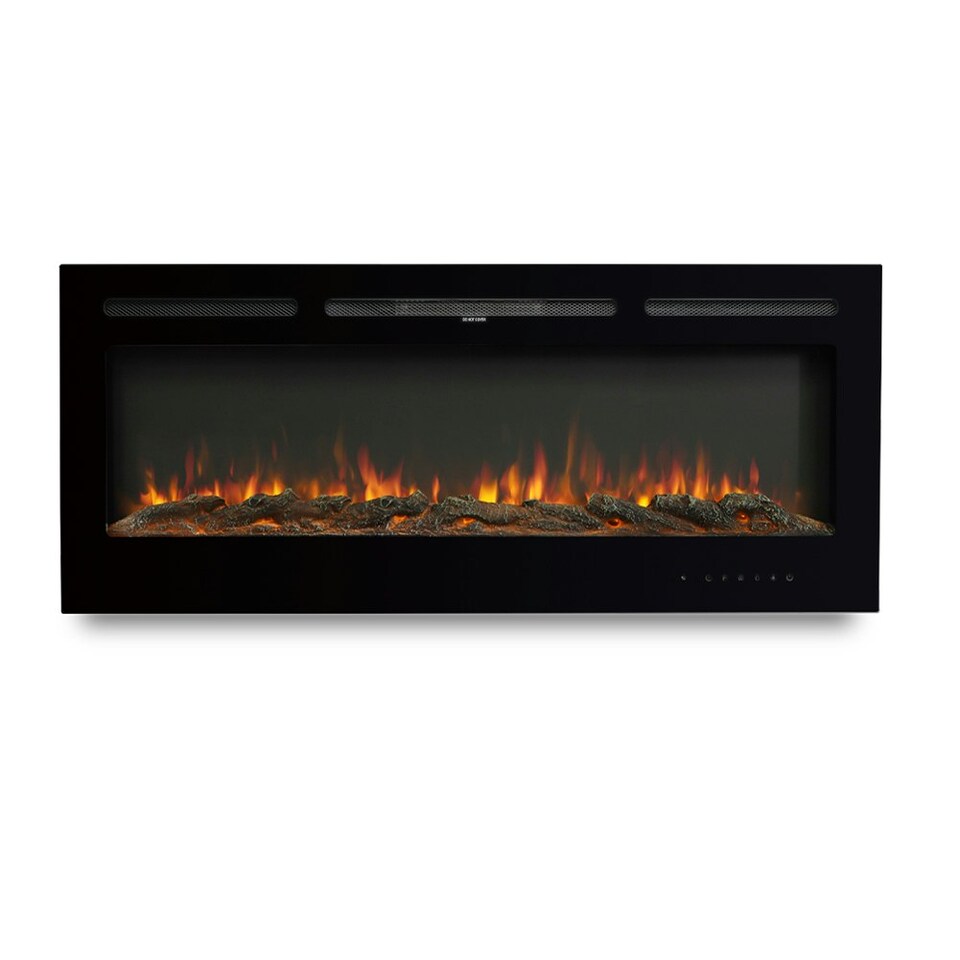 image 1 of Living and Home 40 Inch Electric Fireplace- Recessed/Wall-Mounted with Touch Screen and Remote,1800W