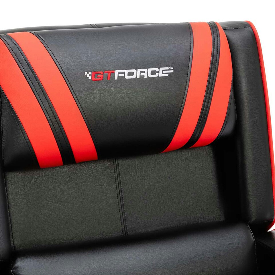 image 1 of Ranger S Faux Leather Recliner Armchair Sofa Cinema Gaming Chair (Red)