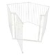 image 2 of Bettacare Pet Pen, Pentagon, White, 70cm High, 5 Panels, 1x72cm Door Panel and 4x72cm Side Panels, Dog Pen for Pets and Puppies White