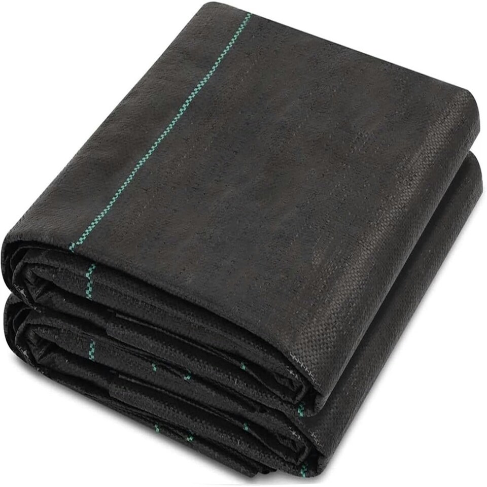 image 1 of Heavy Duty Weed Control Membrane Garden Barrier Fabric for Landscaping Cover N/A |  2m x 25m