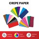 image 2 of Pack of 5 Dark Blue Crepe Paper Sheets 50cm x 2m 17GSM 35% Stretch Craft Paper