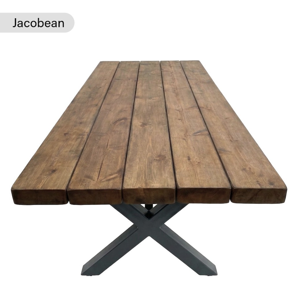 image 1 of Chunky Handmade Outdoor Table - Jacobean