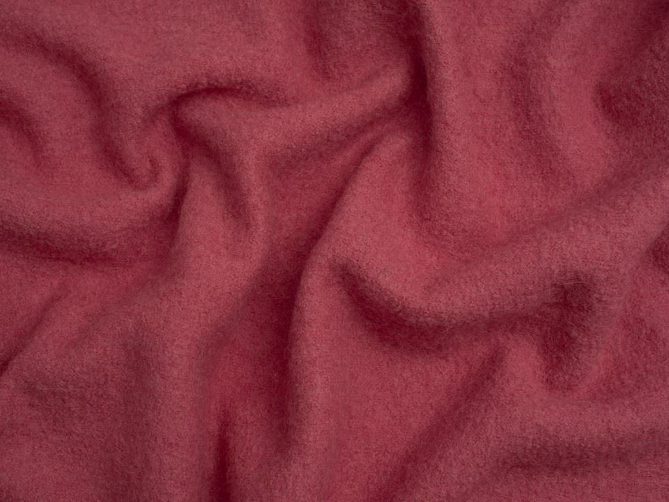 Minerva Core Range Pink 100% Pure Boiled Wool Coating Fabric for Dressmaking, 140cm / 55" Wide - per metre