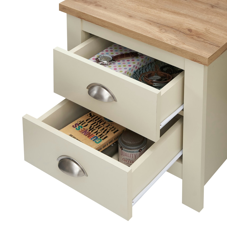 image 1 of Bedside with 2 Drawers