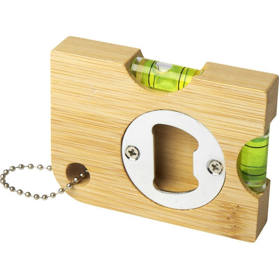 image 1 of Levo Bamboo Bottle Opener And Level - Natural - One Size